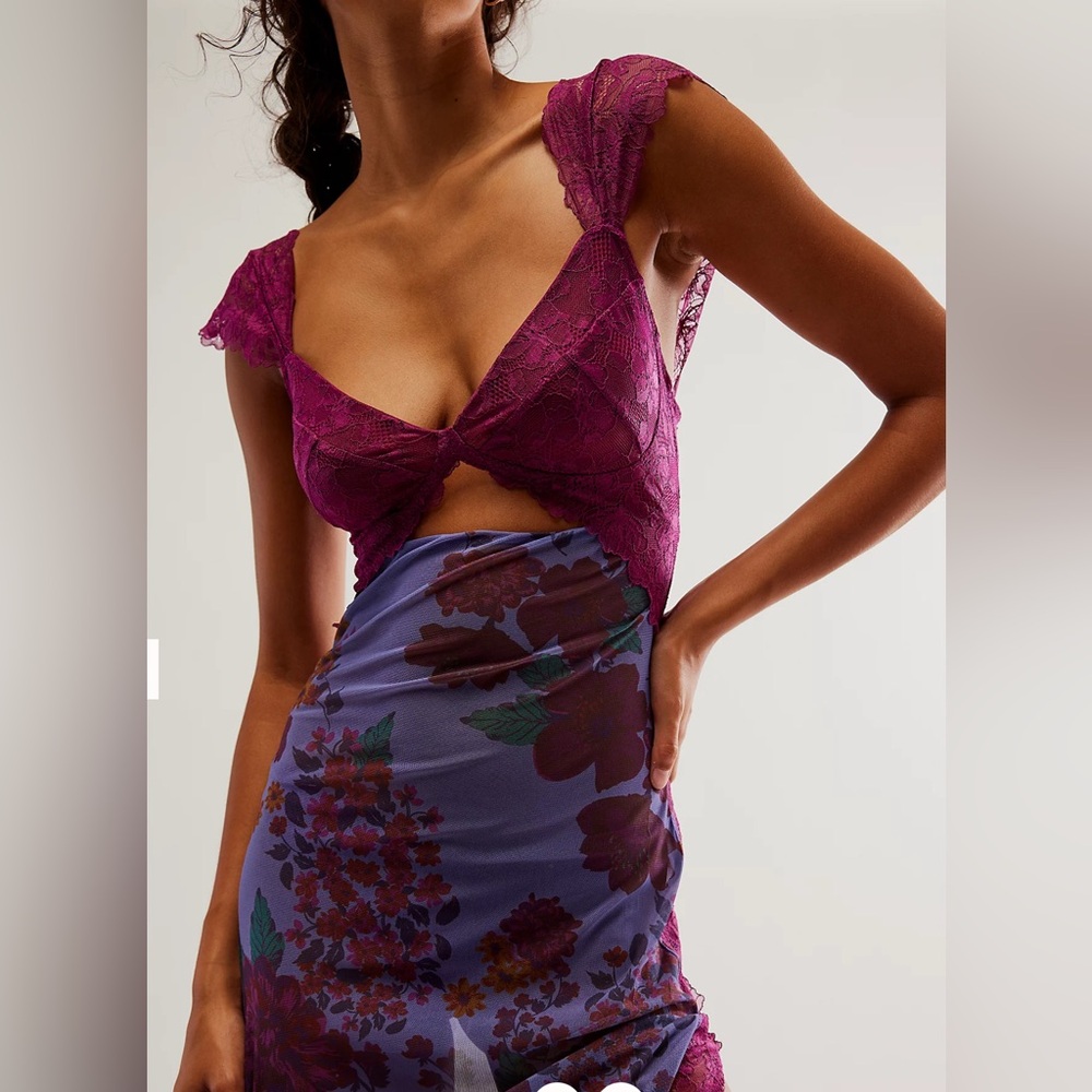 Intimately Free People Suddenly Fine Maxi Slip M NWT